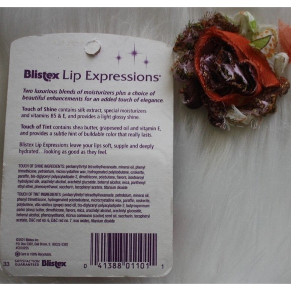 Blistex Lip Expressions Touch of Shine + Touch of Tint with Mirror 2Ct .13 Oz. - Picture 3 of 3